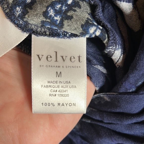 Anthropologie Velvet by Graham & Spencer Blue Cady Jumpsuit Size Medium - Picture 12 of 14